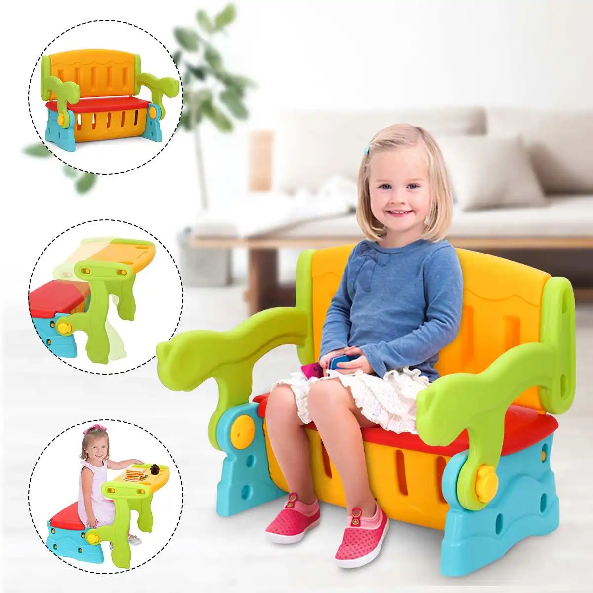 3-in-1 Multifunction Chair Kids Switching Playing Study Desk Toddler Seat Storage Box Stool Home School Children Furniture Set
3-in-1 Multifunction Chair Kids Switching Playing Study Desk Toddler Seat Storage Box Stool Home School Children Furniture Set