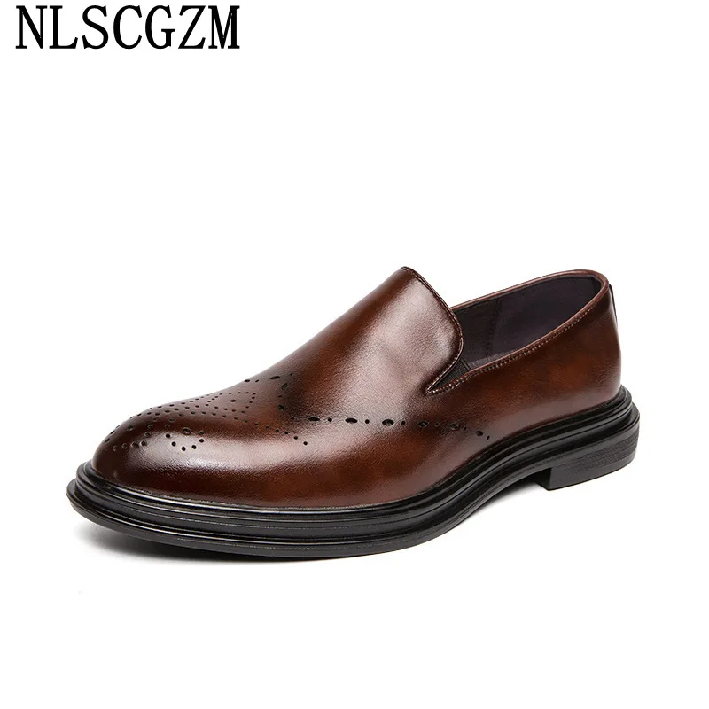 Platform Wedding Shoes for Men 2023 Leather Shoes Men Formal Loafers Mens Dress Shoes Chaussure Homme Cuir Ayakkabı Erkek Sapato
Platform Wedding Shoes for Men 2023 Leather Shoes Men Formal Loafers Mens Dress Shoes Chaussure Homme Cuir Ayakkabı Erkek Sapato