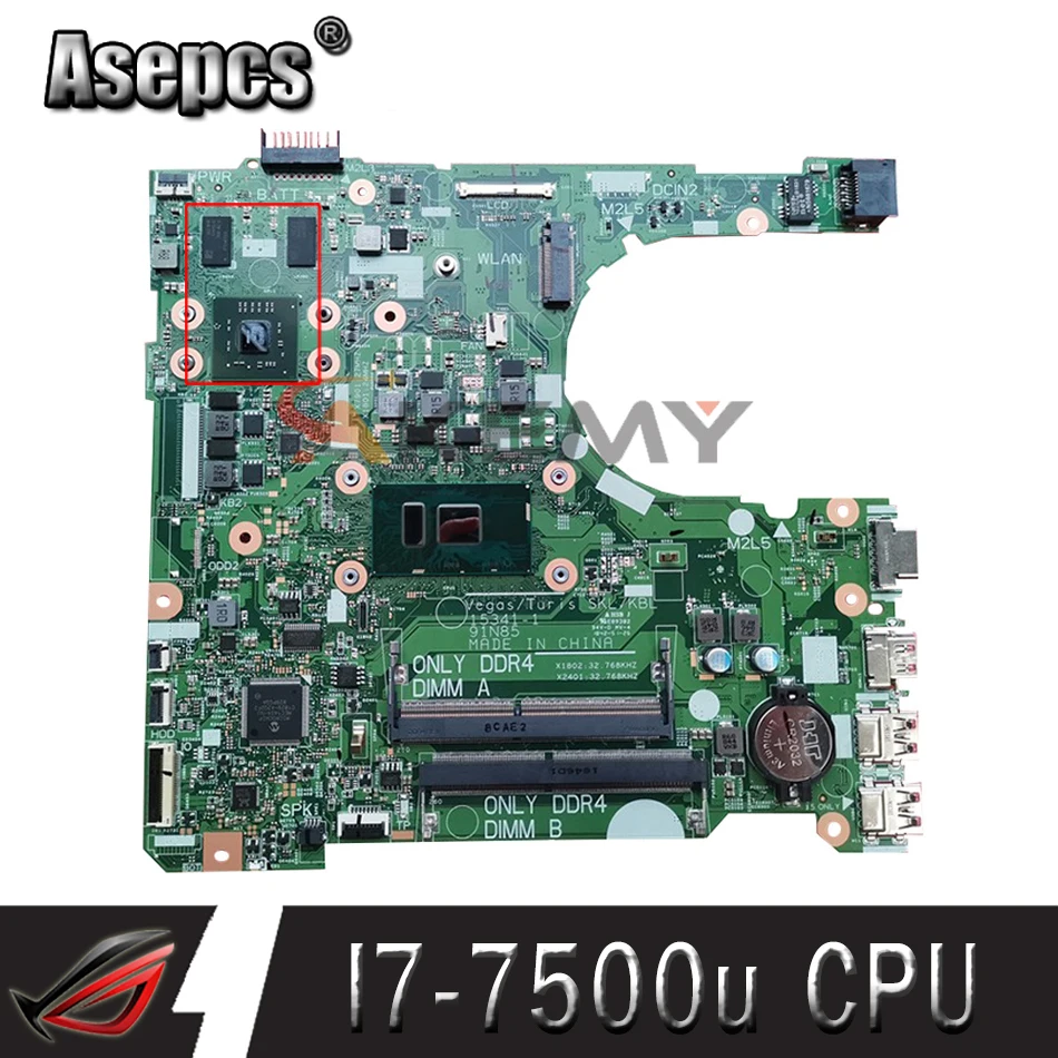Akemy For DELL Inspiron 3568 Laptop Motherboard With SR2ZV I7-7500u CPU DDR4 15341-1 91N85 CN-0TR3JC 0TR3JC R5 M330
Akemy For DELL Inspiron 3568 Laptop Motherboard With SR2ZV I7-7500u CPU DDR4 15341-1 91N85 CN-0TR3JC 0TR3JC R5 M330