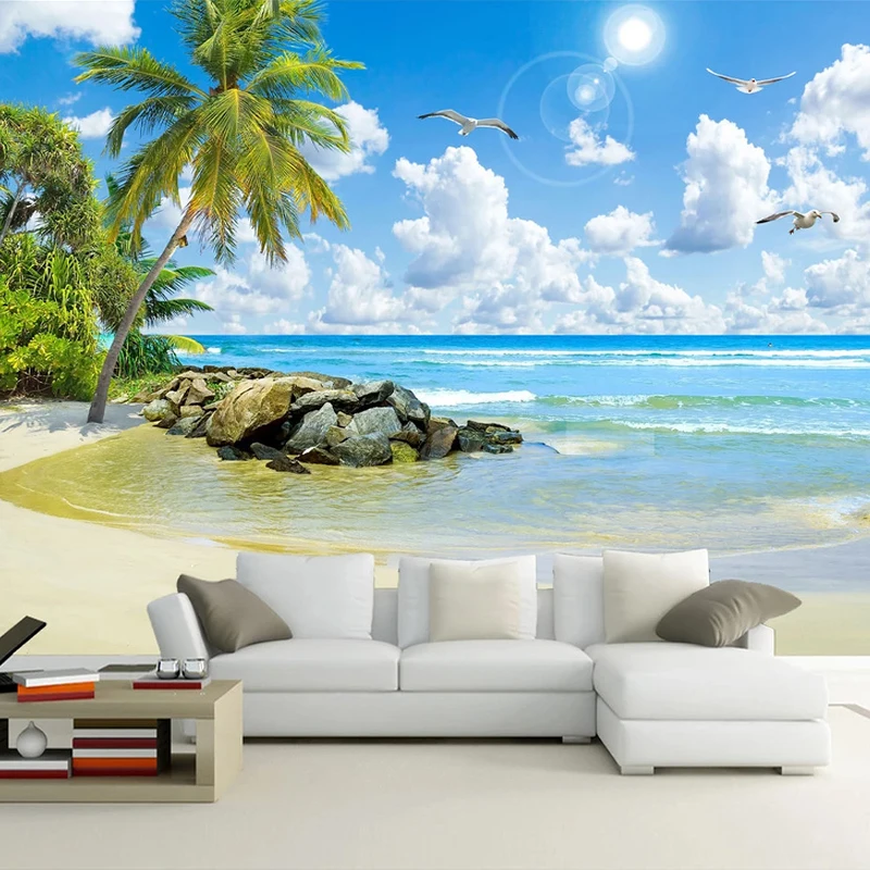 Custom Photo Wallpaper For Bedroom Walls 3D Seascape Beach Wall Murals Living Room Sofa TV Backdrop Home Decor Large 3D Fresco
Custom Photo Wallpaper For Bedroom Walls 3D Seascape Beach Wall Murals Living Room Sofa TV Backdrop Home Decor Large 3D Fresco