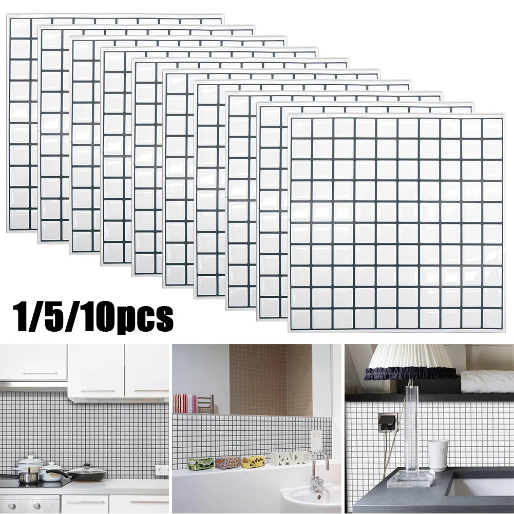 1pc/5pcs/10pcs Epoxy Self Adhesives Waterproof Wall Sticker Kitchen Oil Resistant Wall Tiles Bathroom White Mosaic Tile Sticker
1pc/5pcs/10pcs Epoxy Self Adhesives Waterproof Wall Sticker Kitchen Oil Resistant Wall Tiles Bathroom White Mosaic Tile Sticker