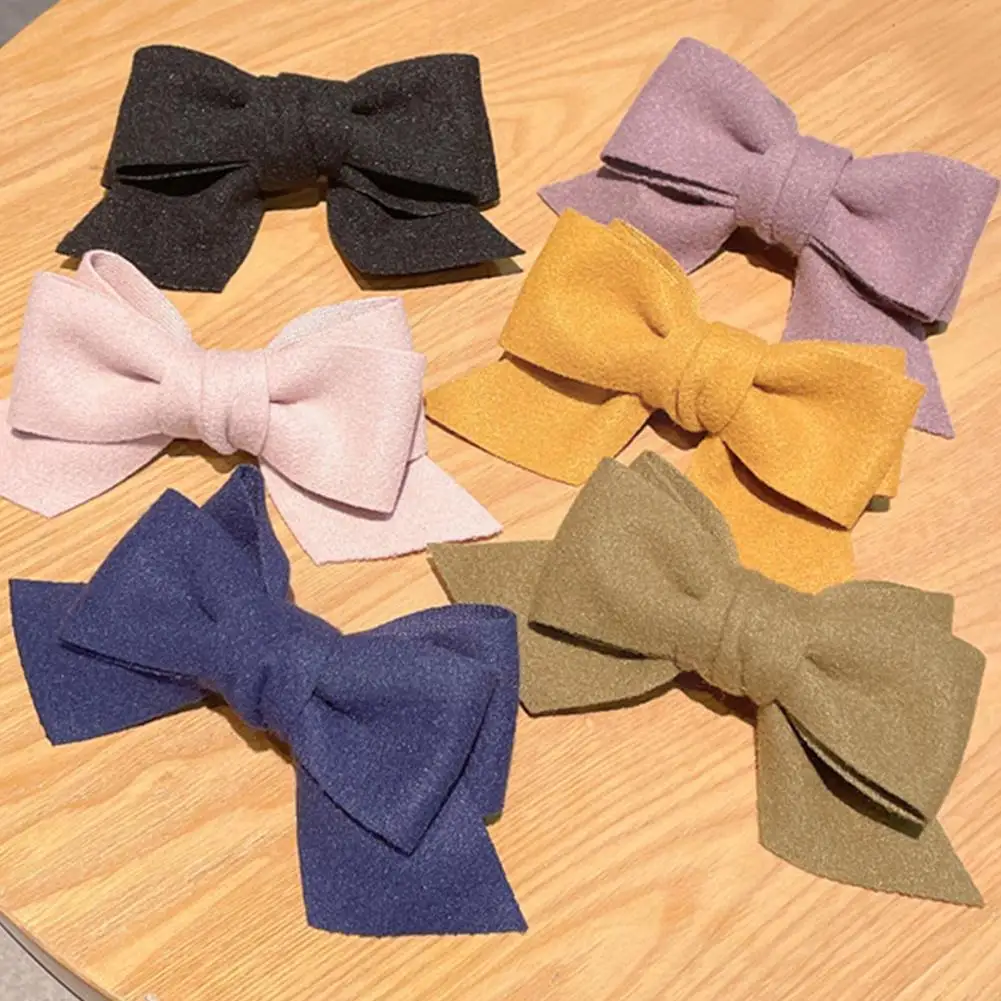 Korean Style Hair Clips Female Autumn Winter Retro Hairpin Women Bow Clip Fragrance Pure Headwear Spring Small Woolen Color K5F0
Korean Style Hair Clips Female Autumn Winter Retro Hairpin Women Bow Clip Fragrance Pure Headwear Spring Small Woolen Color K5F0