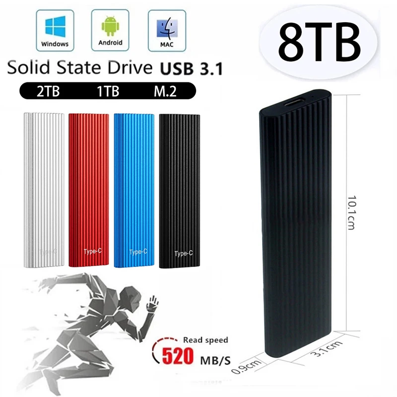 Мини Портативный SSD 4 ТБ 8 ТБ внешний SSD твердотельный накопитель USB 3.1 Type C
Мини Портативный SSD 4 ТБ 8 ТБ внешний SSD твердотельный накопитель USB 3.1 Type C