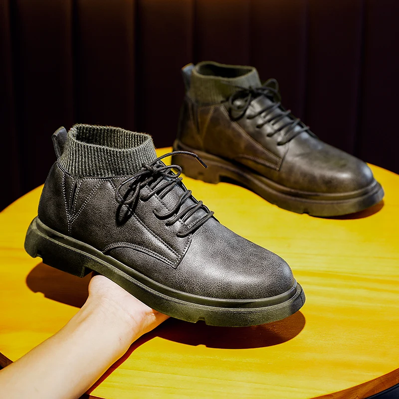 Winter Martin Boots Socks Mouth Locomotive Men's Shoes Casual Comfortable Men's Shoes Fashion Men's Sports Shoes mens sneakers
Winter Martin Boots Socks Mouth Locomotive Men's Shoes Casual Comfortable Men's Shoes Fashion Men's Sports Shoes mens sneakers