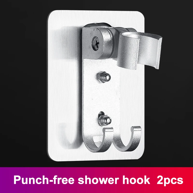 2 pcs Shower Head Holder Punch Free Strong Adhesive Wall Mount Hook Adjustable Shower Holder for Bathroom K888
2 pcs Shower Head Holder Punch Free Strong Adhesive Wall Mount Hook Adjustable Shower Holder for Bathroom K888
