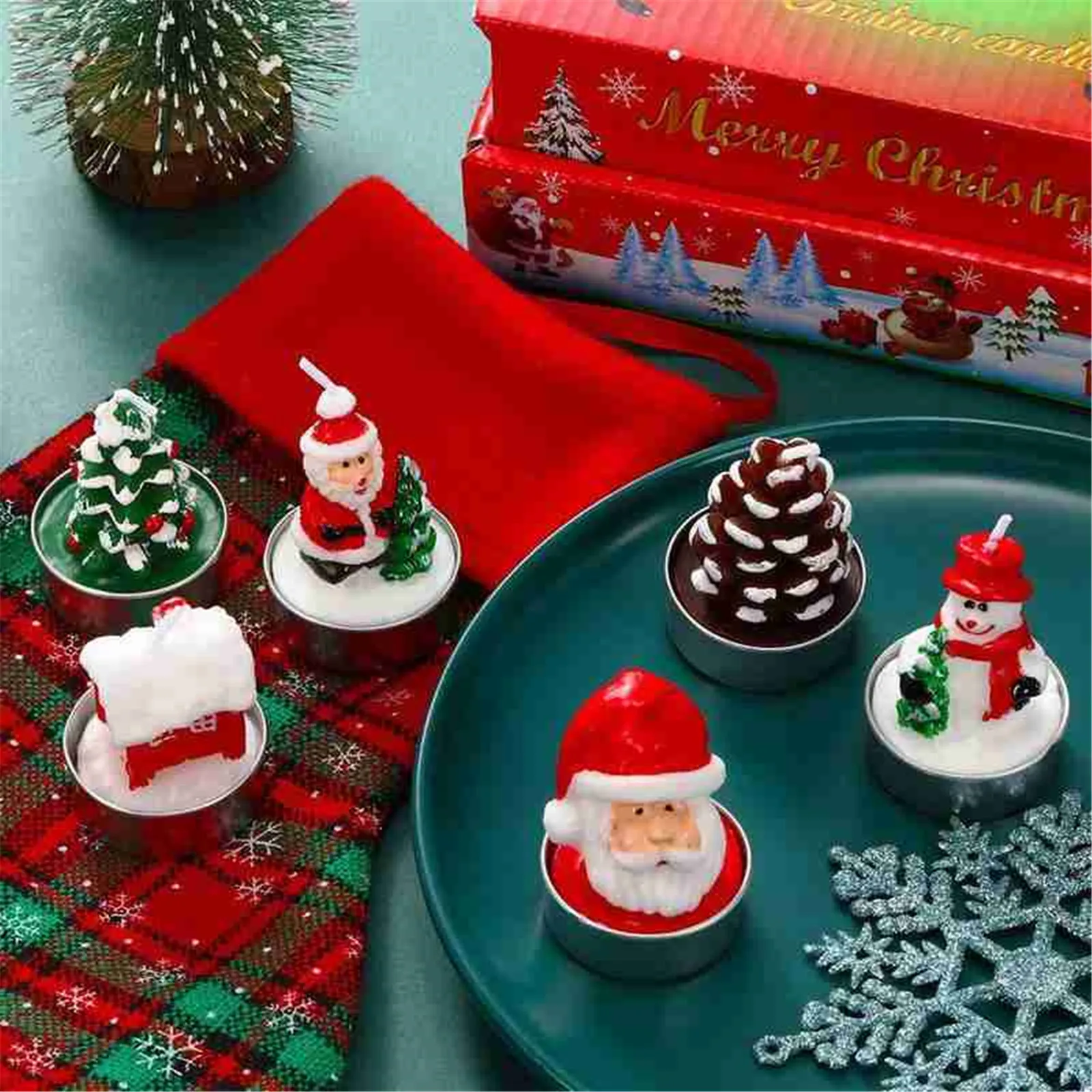 3pcs Santa Claus Christmas Candle Romantic Snowmen Xmas Tree Candlelight Christmas Party Dinner Atmosphere Decoration Natal
3pcs Santa Claus Christmas Candle Romantic Snowmen Xmas Tree Candlelight Christmas Party Dinner Atmosphere Decoration Natal