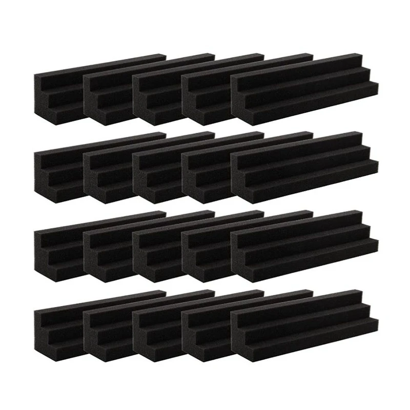 20 Pcs Acoustic Panels Bass Trap Corner Studio Foam Sound Insulation Pad Wall Panel Corner Block for Studio or Theater
20 Pcs Acoustic Panels Bass Trap Corner Studio Foam Sound Insulation Pad Wall Panel Corner Block for Studio or Theater