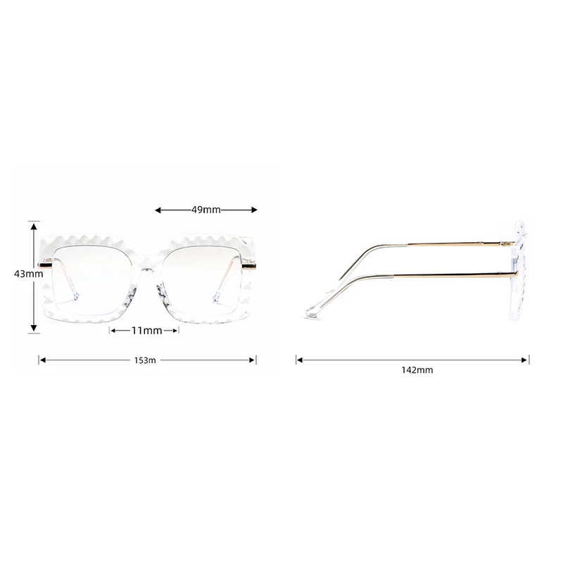 Free shipping 2021 Blu-ray trend new wave frame European and American flat lens
Free shipping 2021 Blu-ray trend new wave frame European and American flat lens