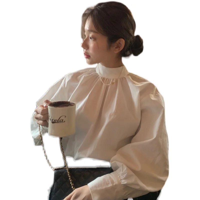 Korean Chic French Minority Spring and Autumn Clothing Style Slim Fit Versatile Top Half Turtleneck Minimalist Long Sleeve Shirt
Korean Chic French Minority Spring and Autumn Clothing Style Slim Fit Versatile Top Half Turtleneck Minimalist Long Sleeve Shirt