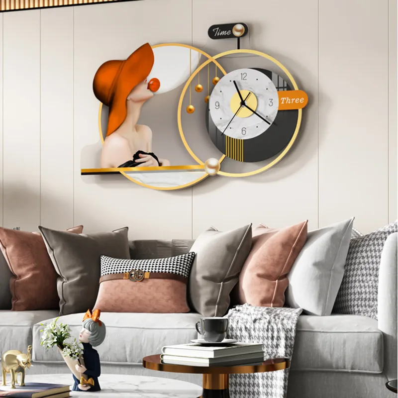 Atmospheric wall clock living room household fashion decoration high-grade clock modern simple wall clock
Atmospheric wall clock living room household fashion decoration high-grade clock modern simple wall clock
