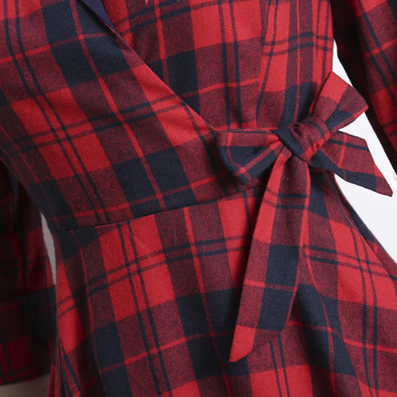 2020 Retro Vintage 50s 60s Casual Women Dress With Belt Long Sleeve Turn Down Collor Plaid Printed Big Swing Rockabilly Jurken
2020 Retro Vintage 50s 60s Casual Women Dress With Belt Long Sleeve Turn Down Collor Plaid Printed Big Swing Rockabilly Jurken
