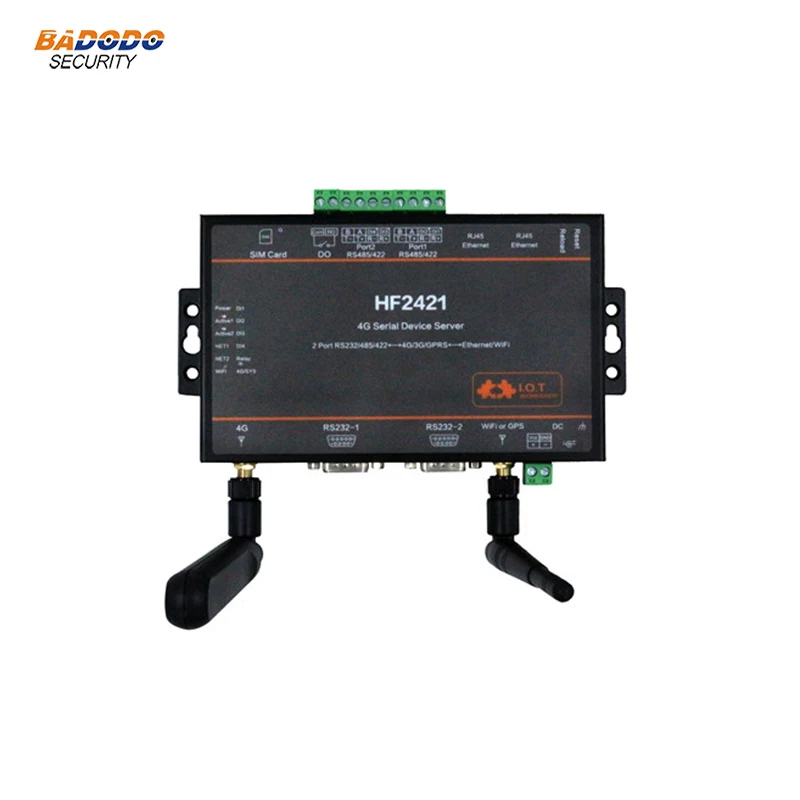 HF2421 двойной последовательный порт RS232 RS422 RS485 к Ethernet Wi-Fi 4G LTE 3G 2G GPRS сетевой