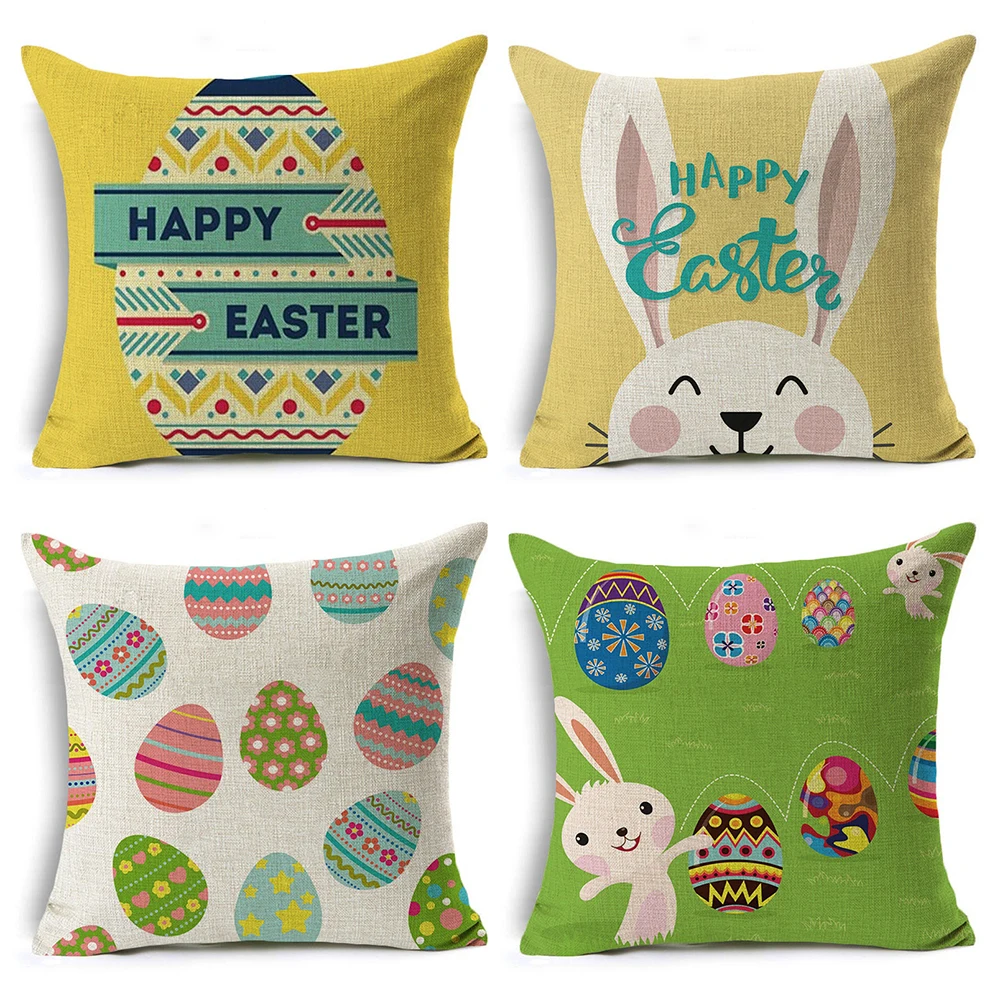 Easter Decor Throw Pillow Covers Sofa Car Cushion Cover Home Decoration Cotton Linen Cartoon Bunny Colorful Egg Pillow Case Gift
Easter Decor Throw Pillow Covers Sofa Car Cushion Cover Home Decoration Cotton Linen Cartoon Bunny Colorful Egg Pillow Case Gift