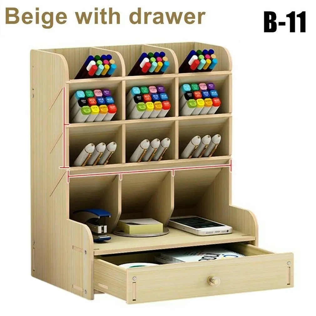 Office Desk Wooden Organizer Simple Multi-Divided Office Desktop Brush Storage Container Pen Pencil Holder DIY Gift
Office Desk Wooden Organizer Simple Multi-Divided Office Desktop Brush Storage Container Pen Pencil Holder DIY Gift
