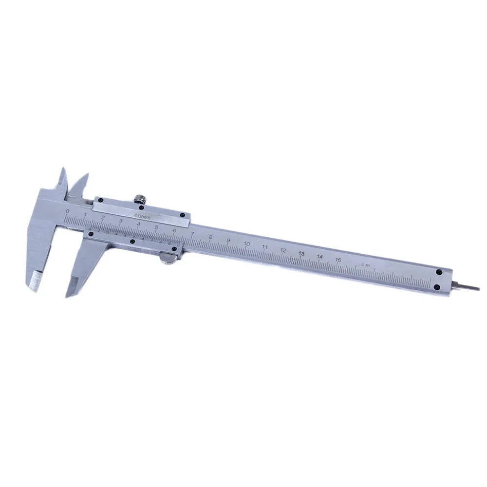 Practical Vernier Caliper 6" 0-150mm/0.02mm Metal Carbon Steel Calipers Gauge Micrometer Measuring Tools 2017 New Version
Practical Vernier Caliper 6" 0-150mm/0.02mm Metal Carbon Steel Calipers Gauge Micrometer Measuring Tools 2017 New Version