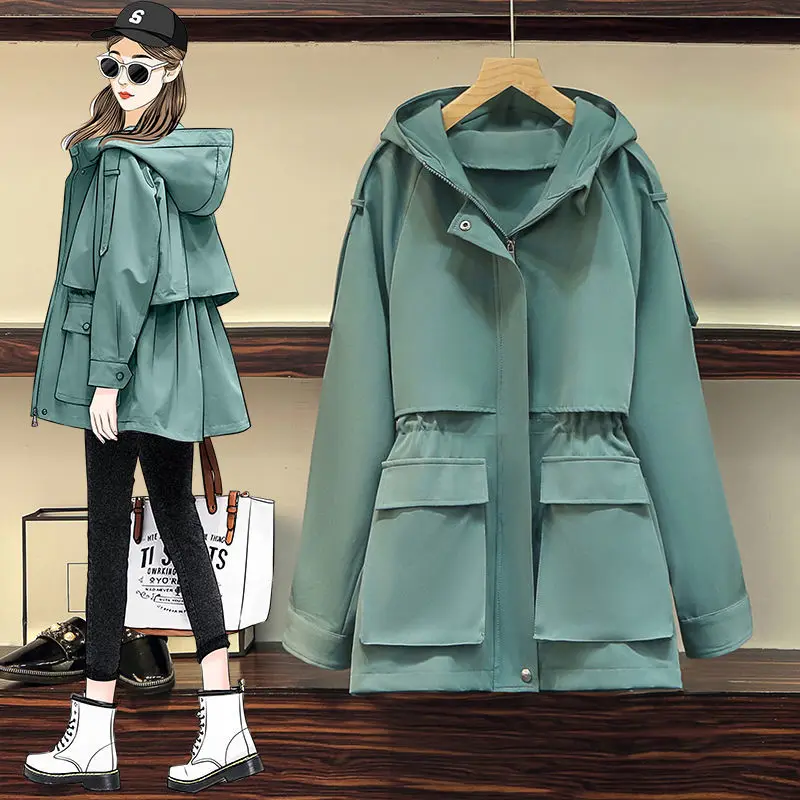 Windbreaker 2021 Autumn New Women's Solid Color Jacket Waist Waist Was Thinner Casual Long-sleeved Small Jacket Woman Clothes
Windbreaker 2021 Autumn New Women's Solid Color Jacket Waist Waist Was Thinner Casual Long-sleeved Small Jacket Woman Clothes