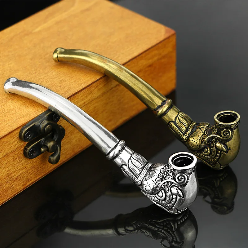 New Nordic Antique Play Retro Marcasite Pipe Handmade Pure Copper Old Tobacco Pipe Metal Dry Tobacco Handicraft Gifts Home Decor
New Nordic Antique Play Retro Marcasite Pipe Handmade Pure Copper Old Tobacco Pipe Metal Dry Tobacco Handicraft Gifts Home Decor