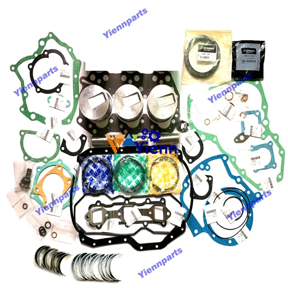 

FOR Mitsubishi S3Q S3Q2 Overhaul Rebuild Kit With Piston and Ring set Gasket Set Bearing Set Diesel Engine Parts