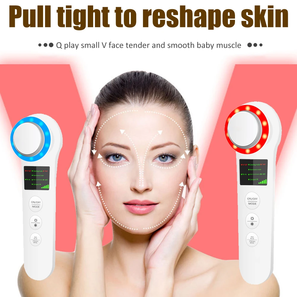Electronic Beauty Device Hot Cool Iontophoresis Household Facial Cleaning Massager Slimming Skin Care Tools Dropshipping
Electronic Beauty Device Hot Cool Iontophoresis Household Facial Cleaning Massager Slimming Skin Care Tools Dropshipping