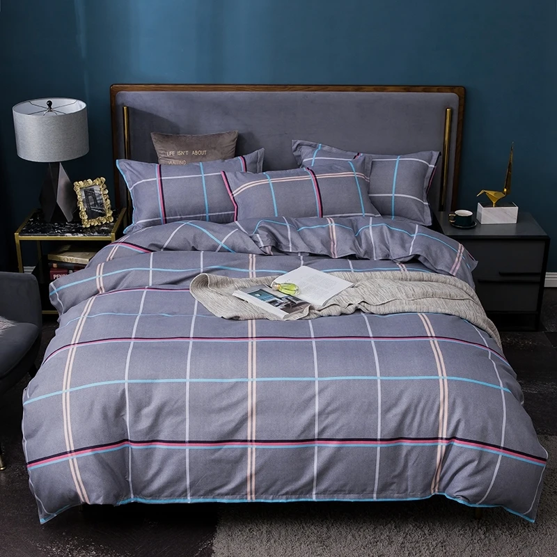 Yaapeet Soft Duvet Cover Printed Stripes Quilt Cover Mirco Fiber Blue Plaid Bed Protection For Bedroom Bedding Sets High Quality
Yaapeet Soft Duvet Cover Printed Stripes Quilt Cover Mirco Fiber Blue Plaid Bed Protection For Bedroom Bedding Sets High Quality