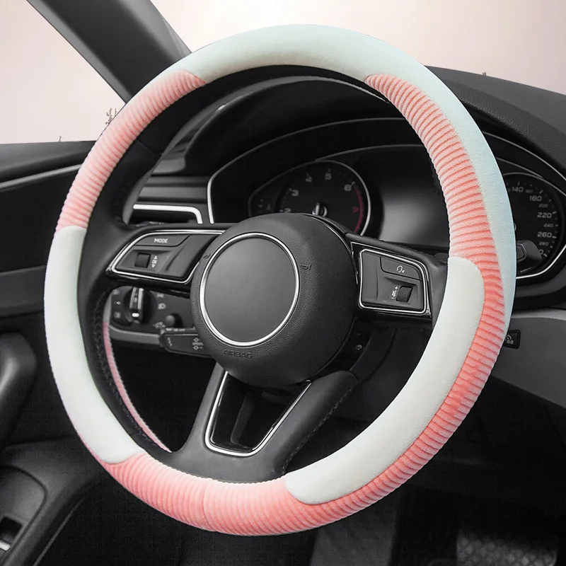 Automobile steering wheel plush cover, 10-purpose d/o automobile steering wheel cover, automobile interior parts.
Automobile steering wheel plush cover, 10-purpose d/o automobile steering wheel cover, automobile interior parts.