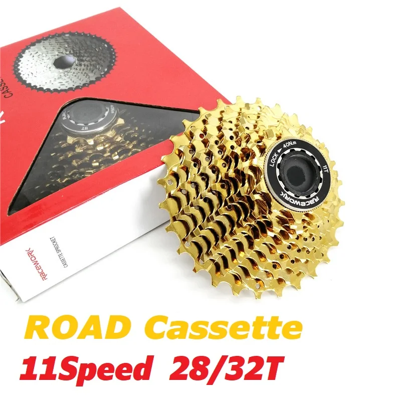 11 Speed Road Bike Cassette Freewheel 11-28T 11-32T Gold Color Cassette Sprocket Road Bicycle Part
11 Speed Road Bike Cassette Freewheel 11-28T 11-32T Gold Color Cassette Sprocket Road Bicycle Part