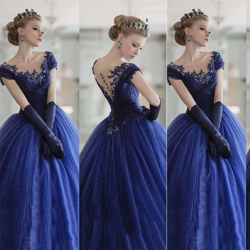 Gorgeous New Design Custom Made Navy Cap SleevesTulle Women Evening Dress Prom Dresses Gowns
Gorgeous New Design Custom Made Navy Cap SleevesTulle Women Evening Dress Prom Dresses Gowns