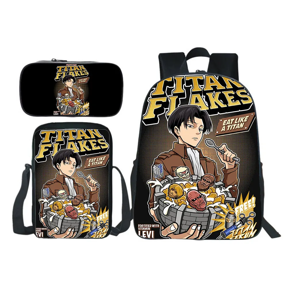 Attack On Titan School Bags Stylish Simplicity Boy Girl Messenger Bag Pencil Case Japan Anime Printed Backpack 3 Pieces/set
Attack On Titan School Bags Stylish Simplicity Boy Girl Messenger Bag Pencil Case Japan Anime Printed Backpack 3 Pieces/set