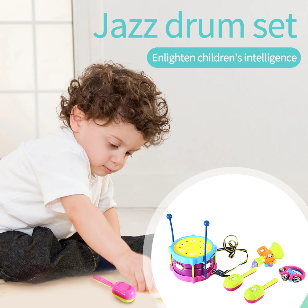 Children's Musical Instruments 5-Piece Drum Set Toy Educational Baby Percussion Toys
Children's Musical Instruments 5-Piece Drum Set Toy Educational Baby Percussion Toys