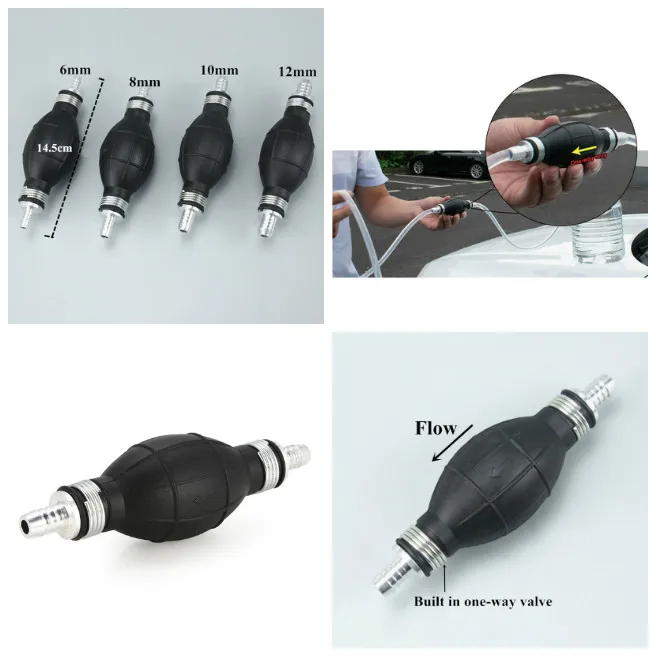 1 pcs Fuel Pump 6mm 8mm 10mm 12mm Rubber Aluminum Hand Fuel Pump Line Hand Primer Bulb All Fuels For Car Boat Marine Outboard
1 pcs Fuel Pump 6mm 8mm 10mm 12mm Rubber Aluminum Hand Fuel Pump Line Hand Primer Bulb All Fuels For Car Boat Marine Outboard