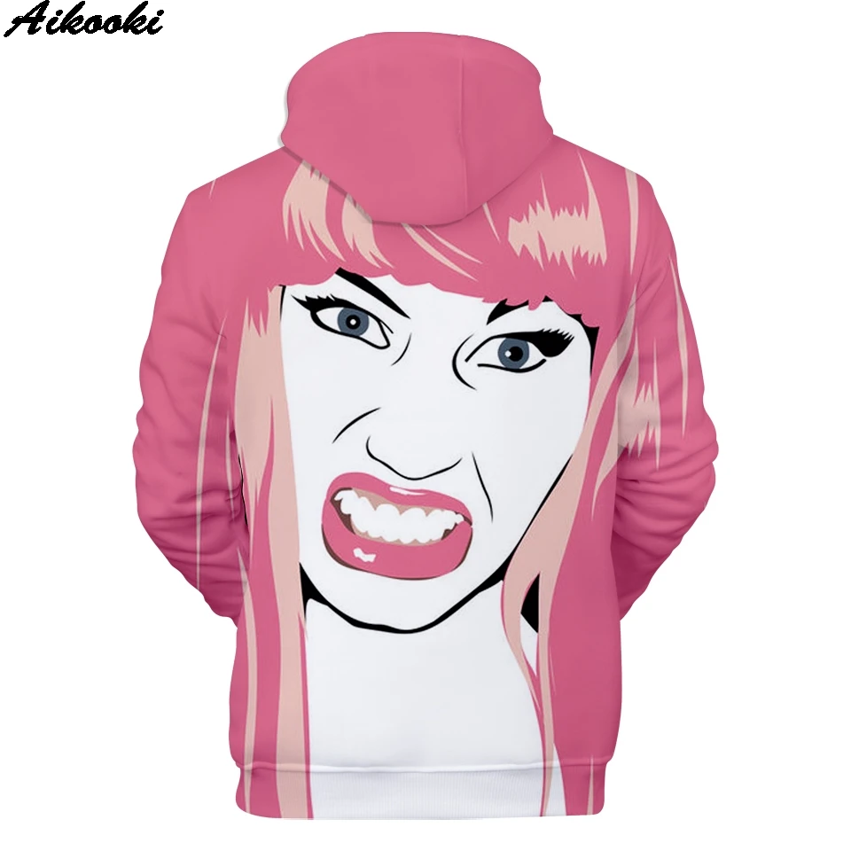 Новинка распродажа 3D толстовки Nicki Minaj для мужчин и женщин модная популярная