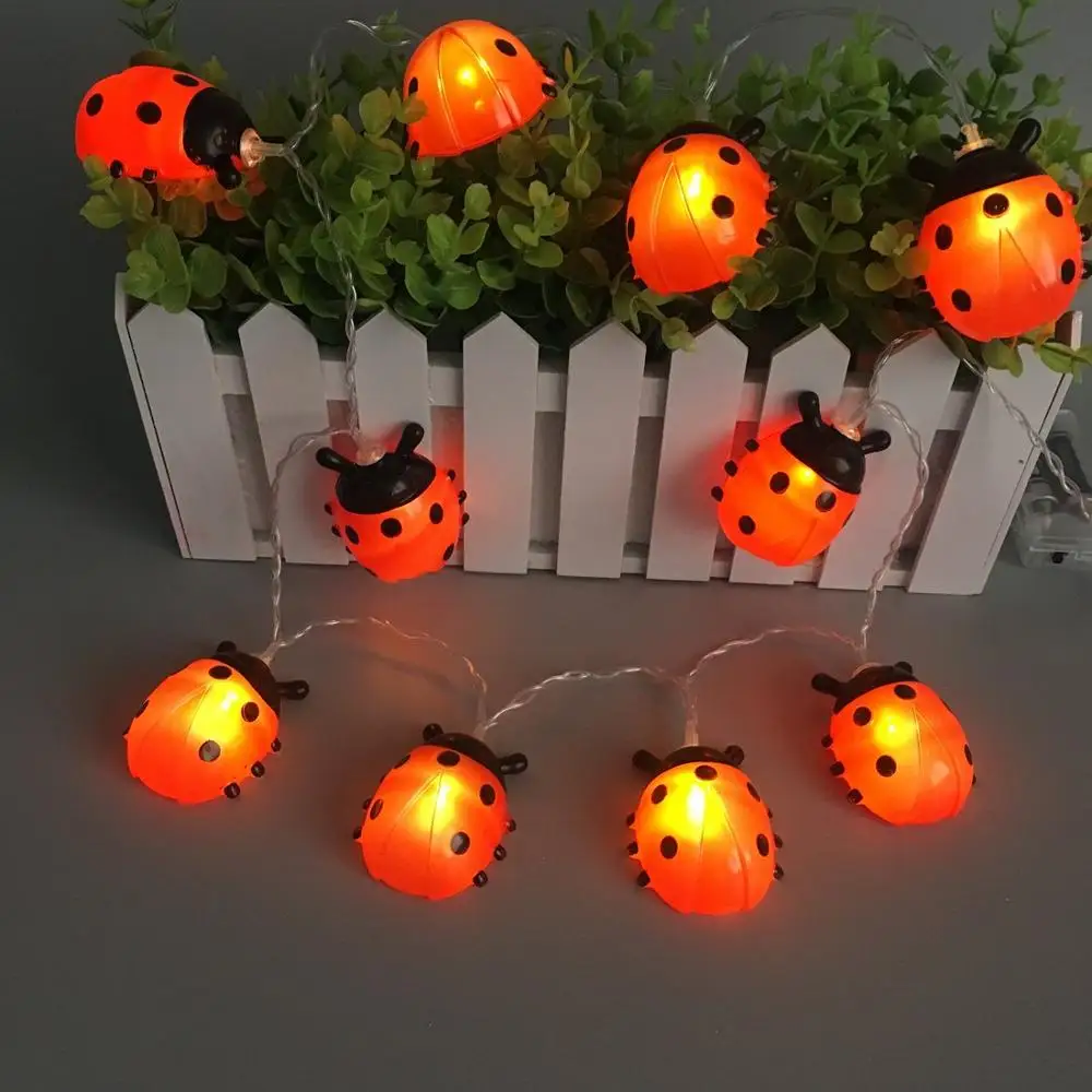 10/20/35 LED Ladybug Shape String Lights Battery Holiday Wedding Christmas Decoration lamp for Home Balcony Courtyard Garden
10/20/35 LED Ladybug Shape String Lights Battery Holiday Wedding Christmas Decoration lamp for Home Balcony Courtyard Garden
