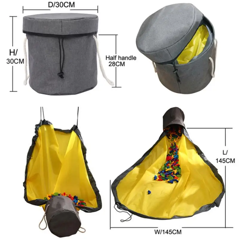 Toy Clean Up Storage Container Multifunctional Portable Bean Bag Waterproof Organizer Bucket Pouch
Toy Clean Up Storage Container Multifunctional Portable Bean Bag Waterproof Organizer Bucket Pouch