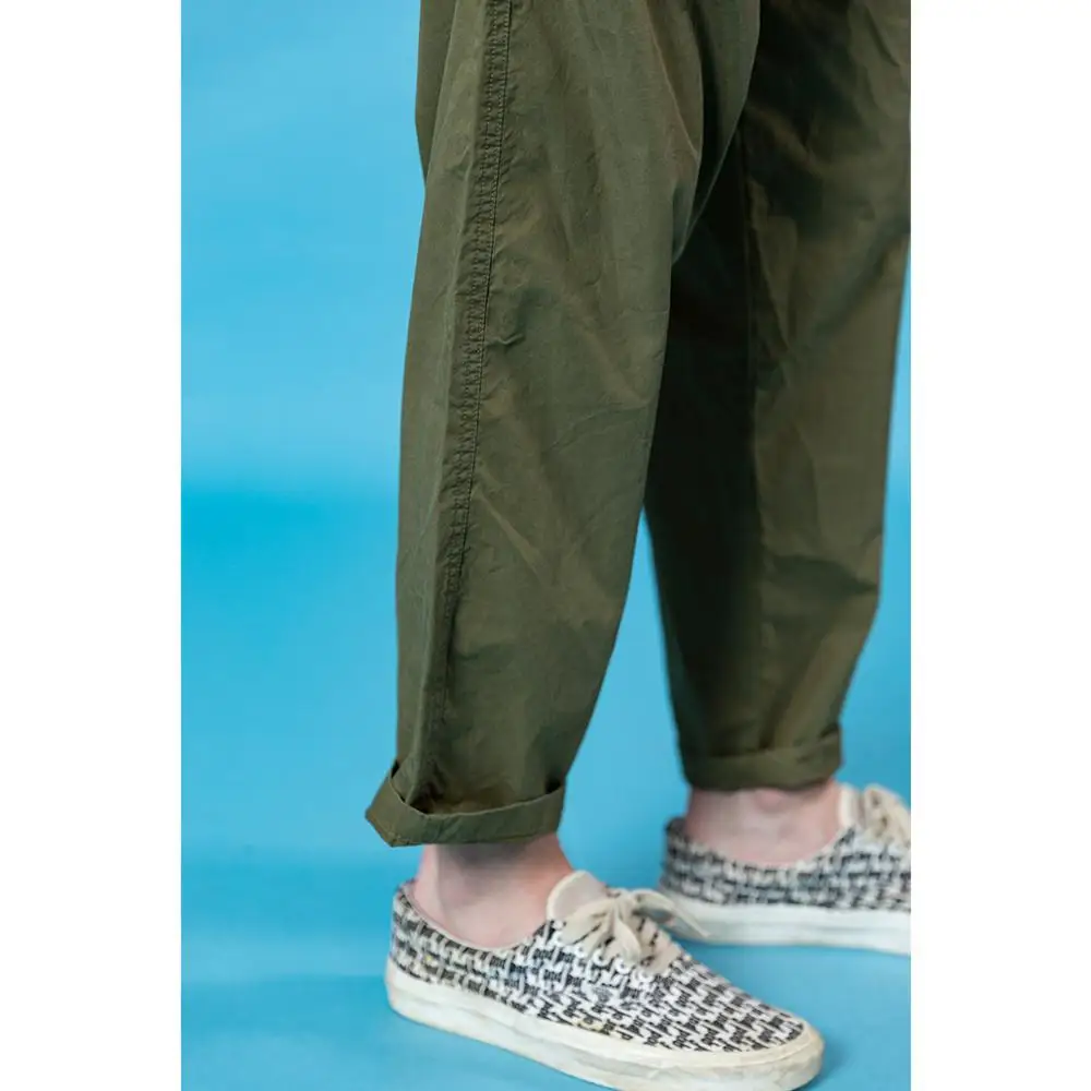 SIMWOOD 2021 summer new loose tapered ankle-length pants enzyme Wash plus size hip hop streetwear fashion trousers SJ170370 
SIMWOOD 2021 summer new loose tapered ankle-length pants enzyme Wash plus size hip hop streetwear fashion trousers SJ170370