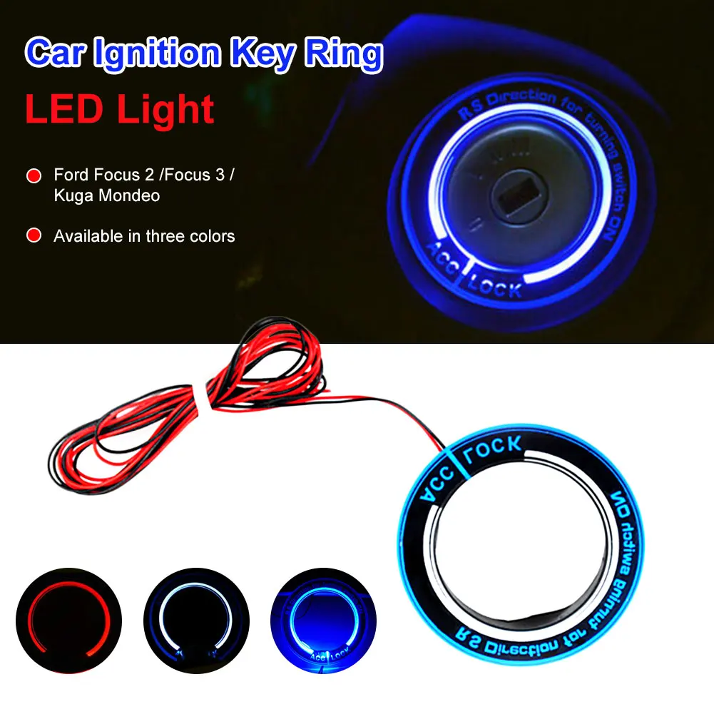 Car Ignition Key Ring LED Light Decoration sticker Auto Accessories for Ford Focus 2 Focus 3 Kuga Mondeo Interior Accessories
Car Ignition Key Ring LED Light Decoration sticker Auto Accessories for Ford Focus 2 Focus 3 Kuga Mondeo Interior Accessories