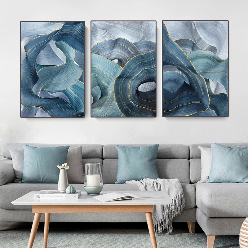 Abstract Blue Golden Lines Wall Art Modern Canvas Painting Poster Prints Pictures for Nordic Living Room Bedroom Home Decoration
Abstract Blue Golden Lines Wall Art Modern Canvas Painting Poster Prints Pictures for Nordic Living Room Bedroom Home Decoration