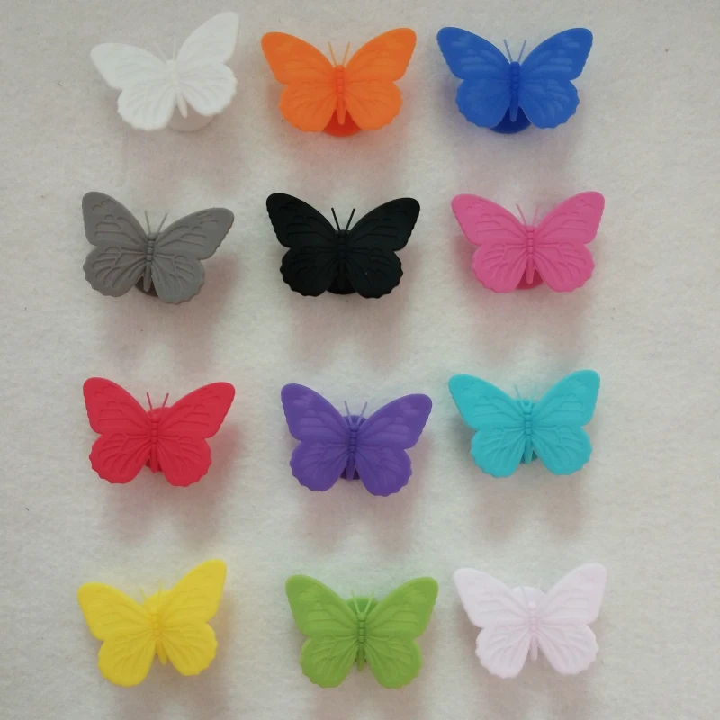 6 Pcs/ Set Reusable Silicone Markers Suction Cup Creative Silicone Butterfly Marker Drinks Party Bar Wine Decoration Name Tags
6 Pcs/ Set Reusable Silicone Markers Suction Cup Creative Silicone Butterfly Marker Drinks Party Bar Wine Decoration Name Tags