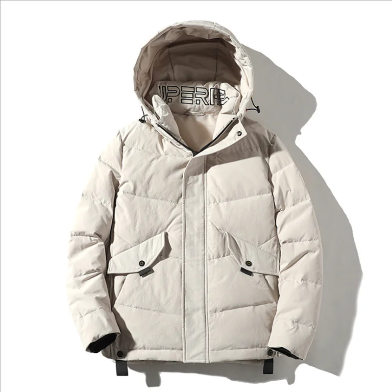 Fashionable Men Down Jacket Winter New Style Casual Hooded Work Clothes Men's Short Thickened Cotton Coat
Fashionable Men Down Jacket Winter New Style Casual Hooded Work Clothes Men's Short Thickened Cotton Coat
