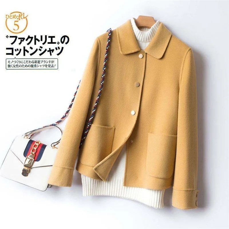 Double-sided Fleece Coat With Pocket Women 2021 Autumn and Winter New Fashion High-end Jacket French Short Warm Female Top
Double-sided Fleece Coat With Pocket Women 2021 Autumn and Winter New Fashion High-end Jacket French Short Warm Female Top