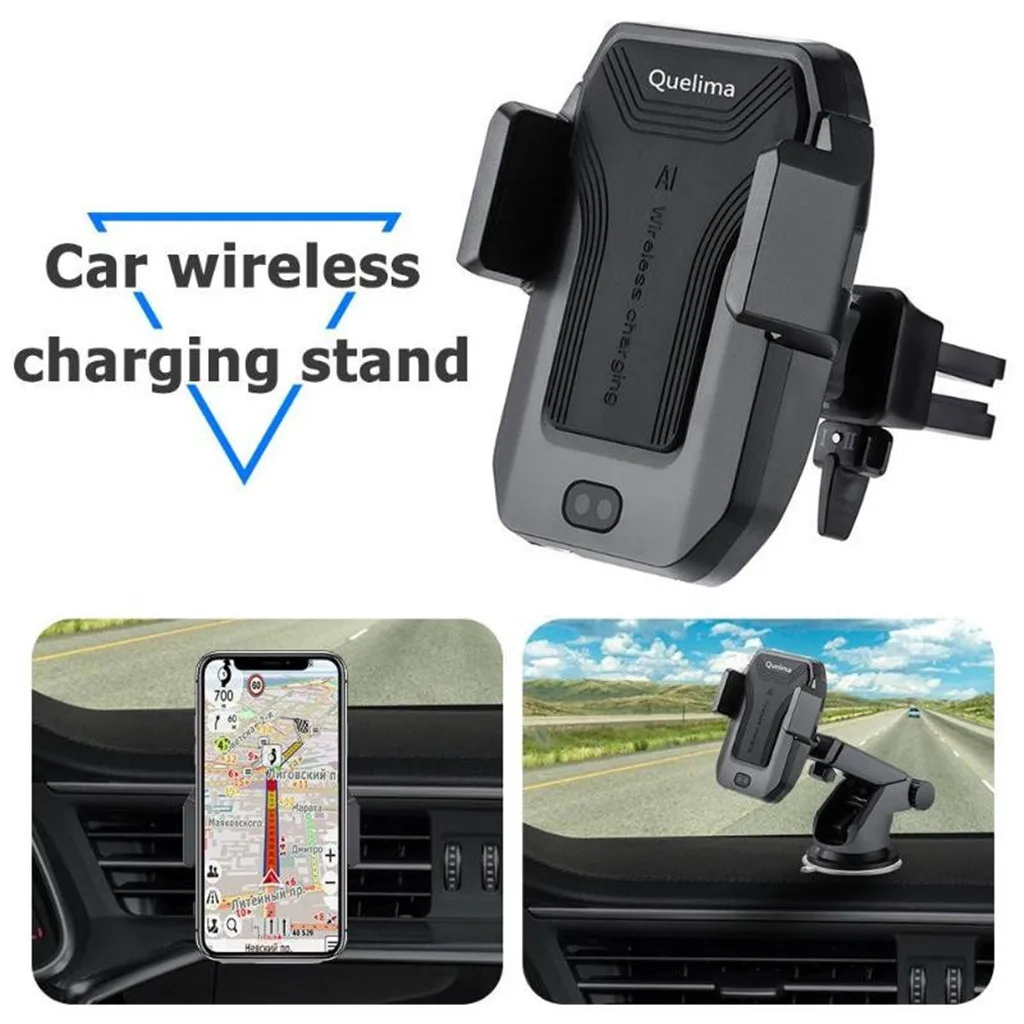 Car Wireless Charger GPS Phone Holder Stand Bracket Wireless Fast Charging Dock
Car Wireless Charger GPS Phone Holder Stand Bracket Wireless Fast Charging Dock
