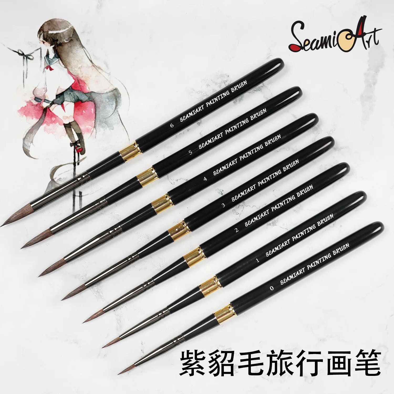 1PC Squirrel Hair Paint Brush High Quality Portable Art Painting Brushes Artistic Watercolor Brush For Oil Drawing Art Supplies
1PC Squirrel Hair Paint Brush High Quality Portable Art Painting Brushes Artistic Watercolor Brush For Oil Drawing Art Supplies