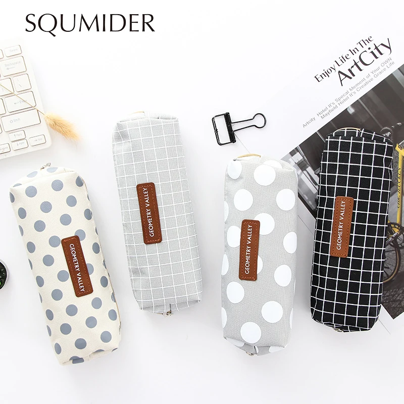 Simple Plaid Dot Solid Color Pencil Case Quality Canvas Pencilcase School Supplies Cute Stationery School Pencil Box
Simple Plaid Dot Solid Color Pencil Case Quality Canvas Pencilcase School Supplies Cute Stationery School Pencil Box
