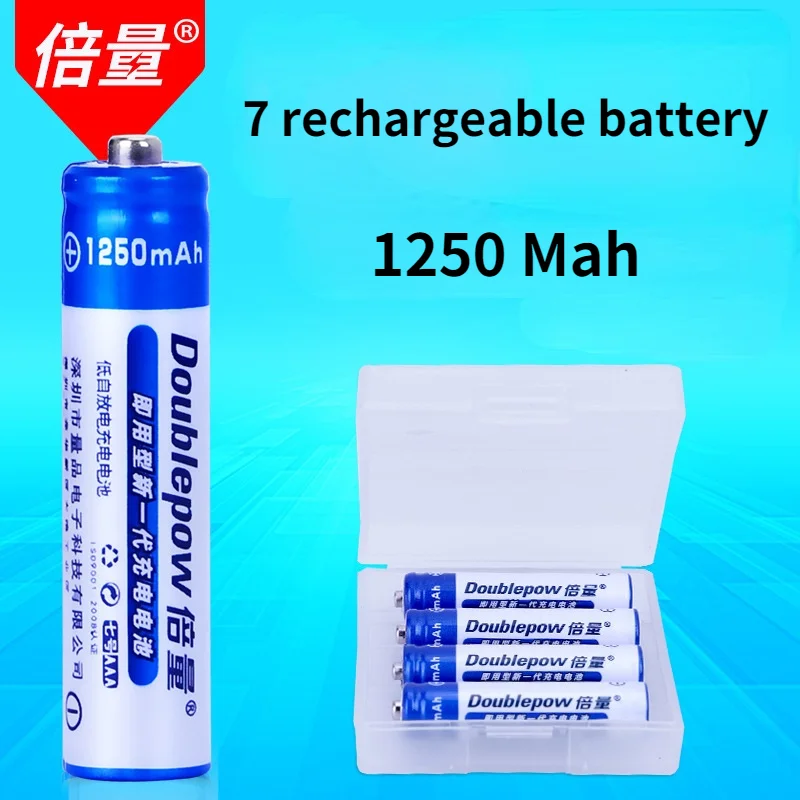 Doublepow Ready to use new generation 7 rechargeable battery 1.2V Ni MH AAA 1250 Mah recyclable battery for mouse rangefinder
Doublepow Ready to use new generation 7 rechargeable battery 1.2V Ni MH AAA 1250 Mah recyclable battery for mouse rangefinder