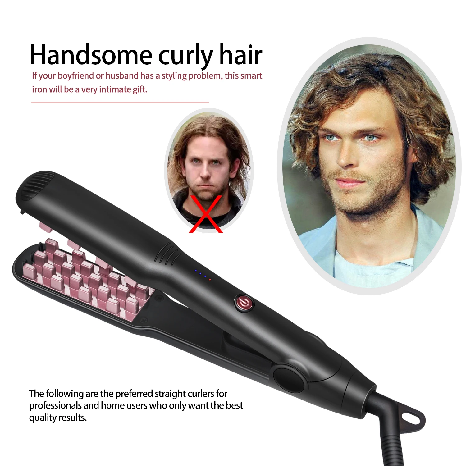 

Hair Volumizing Curler Corn Hair Straightener Iron Fluffy Corrugated Hair Irons Hair Waves Comb Crimper Curling Irons Tong Tool