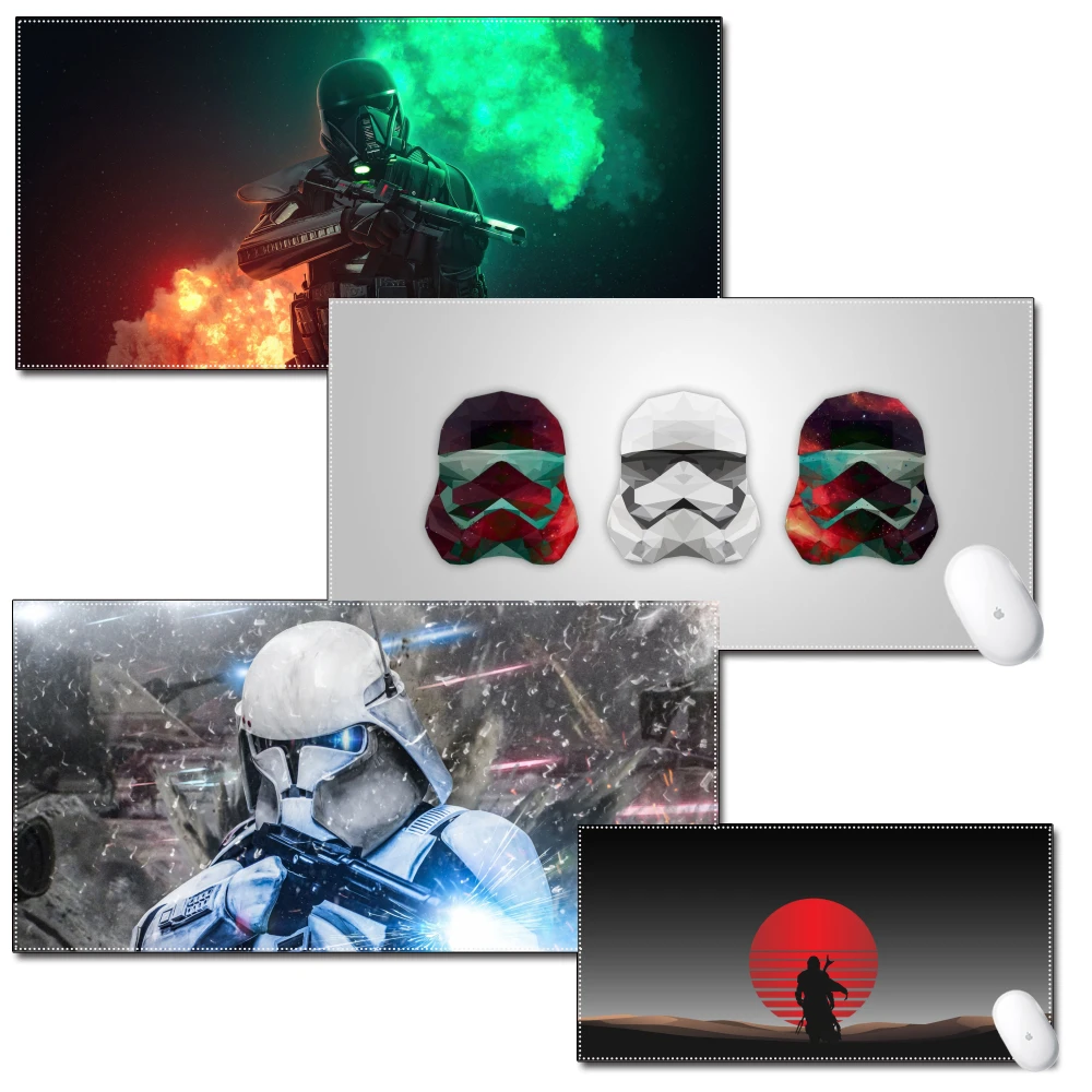 Large Kayboard Mouse Pad Gaming Table Desk Customize Stormtrooper Star Wars Mandalorian
Large Kayboard Mouse Pad Gaming Table Desk Customize Stormtrooper Star Wars Mandalorian
