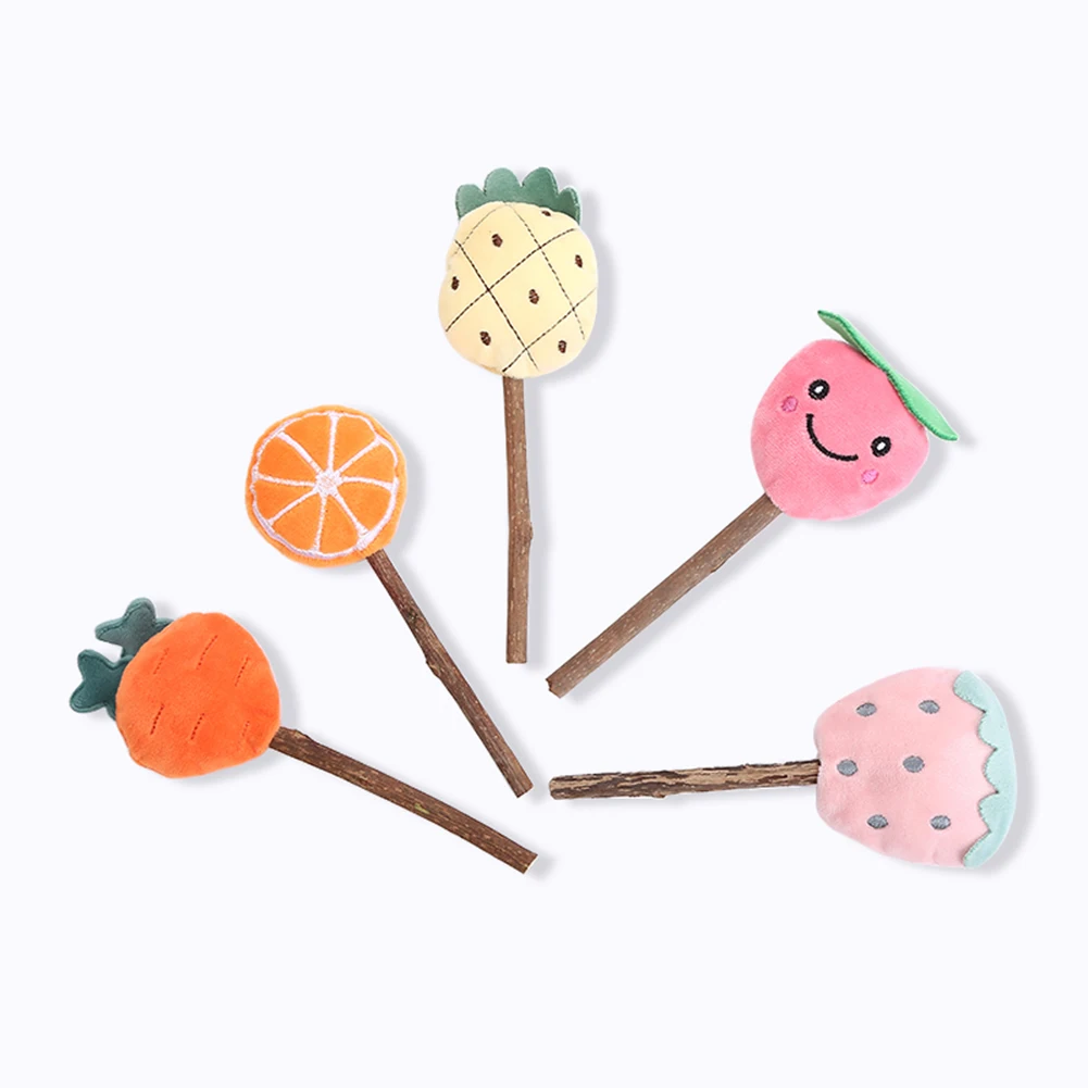 Pet Cat Plush Teething Cute Toys Catnip Fruit Lollipop Shape Colorful Pet Molar Toothpaste Stick Pet Cleaning Teeth Toys
Pet Cat Plush Teething Cute Toys Catnip Fruit Lollipop Shape Colorful Pet Molar Toothpaste Stick Pet Cleaning Teeth Toys