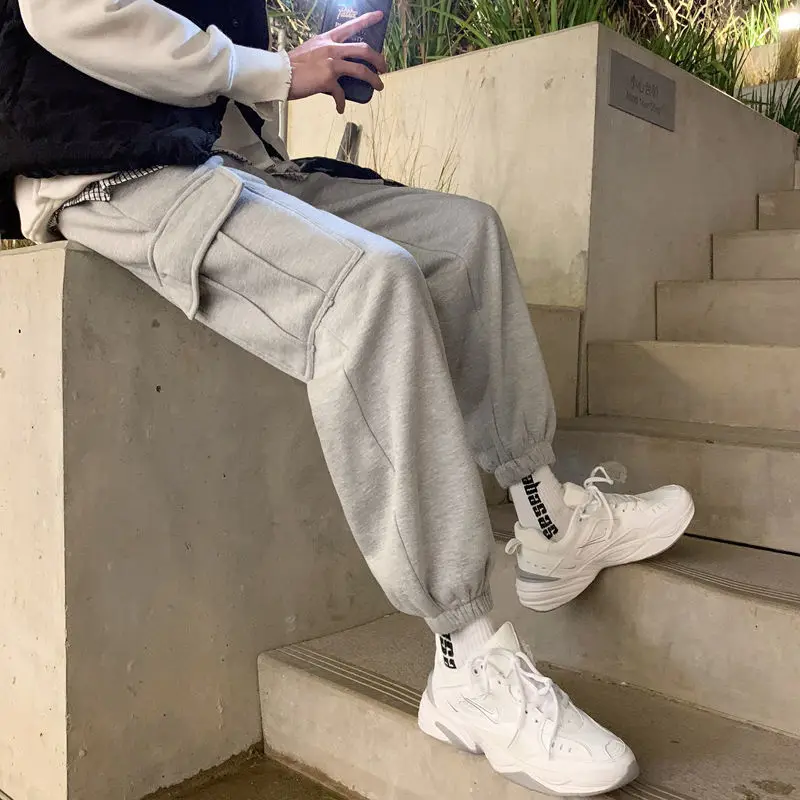 Men Men Joggers Sweatpants Black Cargo Pants for Men Tracksuit Warm Pants for Winter Plus Velvet Sportwear Korean Streetwear
Men Men Joggers Sweatpants Black Cargo Pants for Men Tracksuit Warm Pants for Winter Plus Velvet Sportwear Korean Streetwear