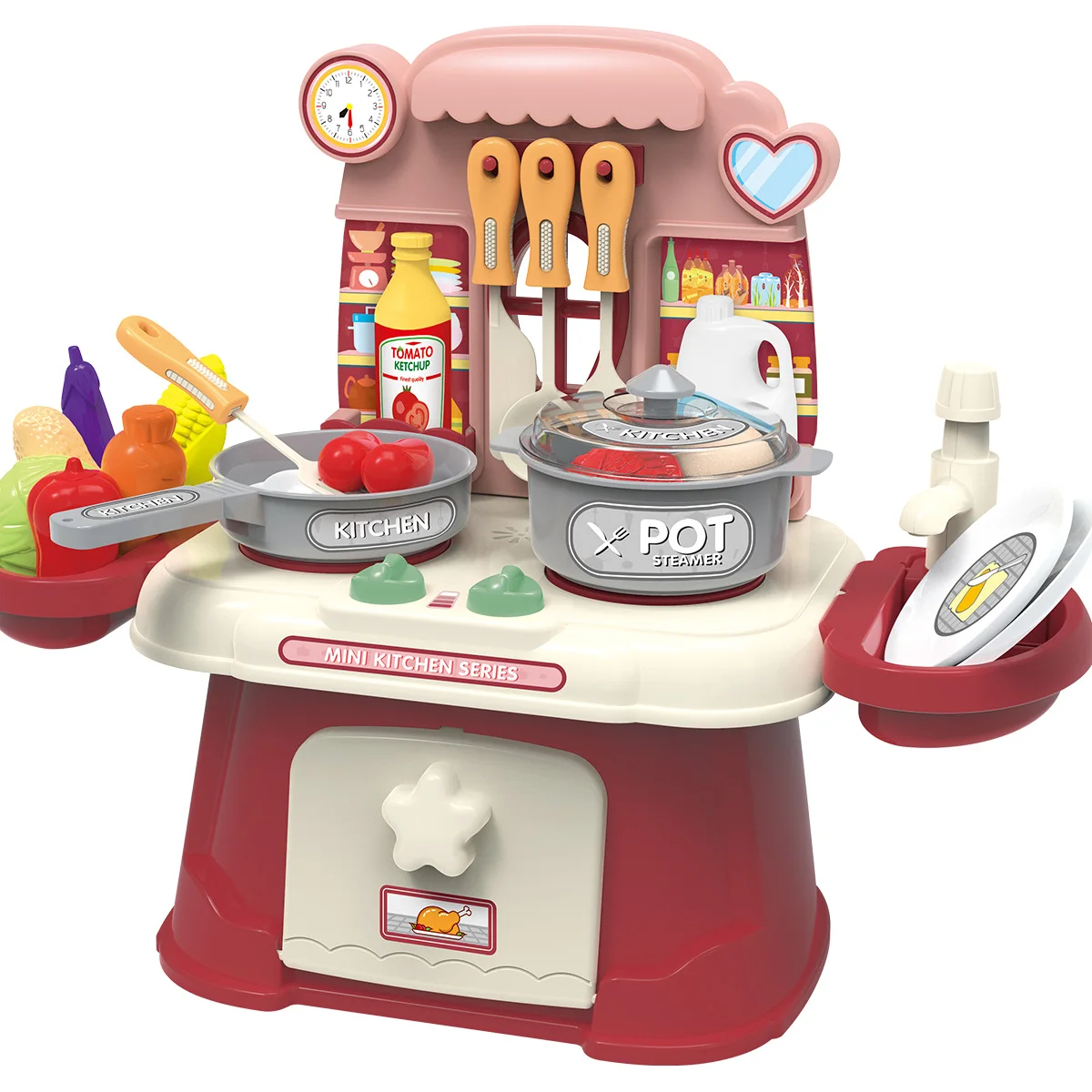 TT Children's Kitchen Toys Girl Simulation Play House 6 Baby Cooking 1 Cooking Kitchenware 2 Sets
TT Children's Kitchen Toys Girl Simulation Play House 6 Baby Cooking 1 Cooking Kitchenware 2 Sets