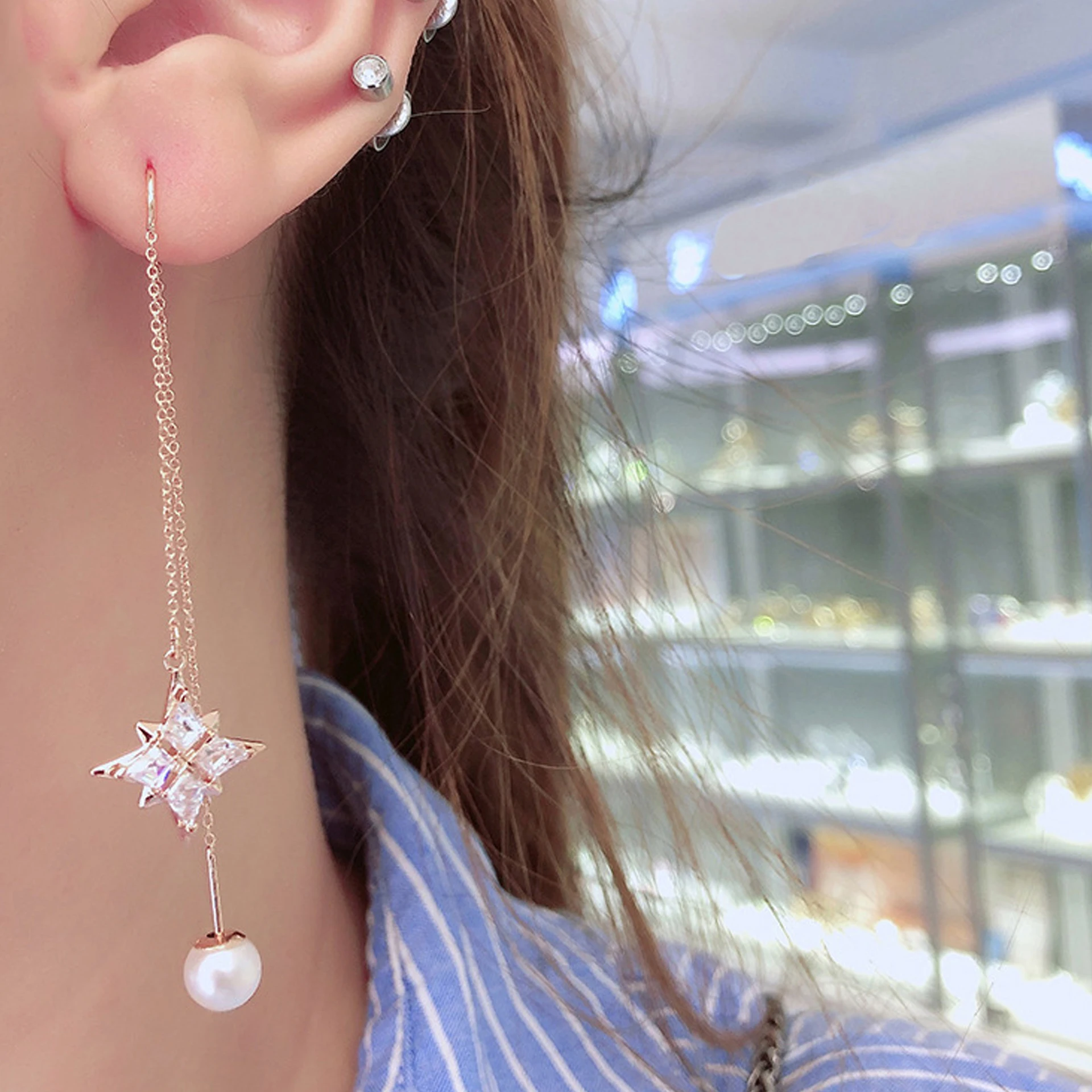 High Quality SWA Exquisite Mysterious Elements Snowflake Star Crystal Clavicle Charm Women's Pendant Necklace Fashion Jewelry
High Quality SWA Exquisite Mysterious Elements Snowflake Star Crystal Clavicle Charm Women's Pendant Necklace Fashion Jewelry