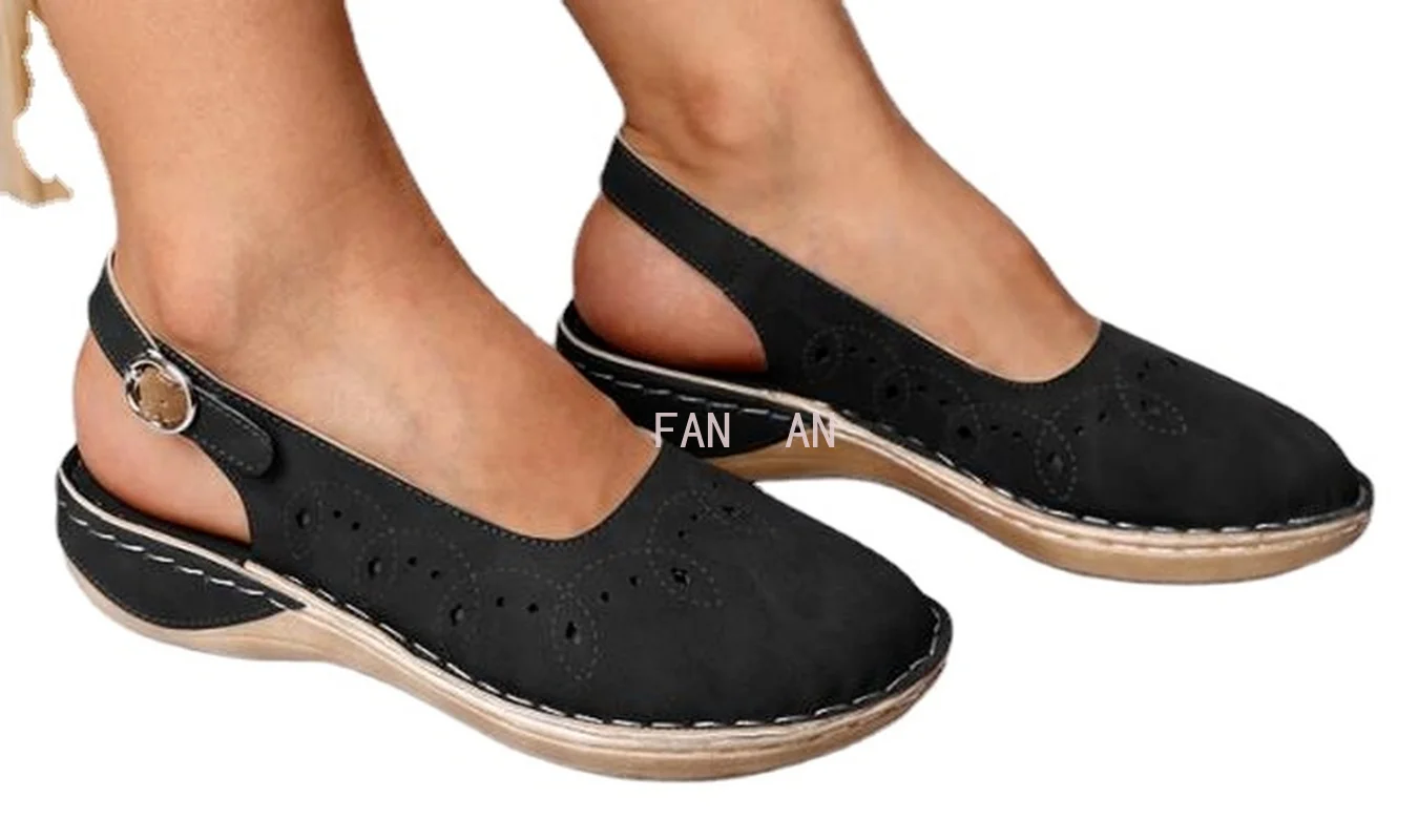 FANAN Women's Summer Sandals Buckle Flat Shoes Ladies Solid Sewing Hollow Out Platform Female Casual Comfortable Woman Shoes
FANAN Women's Summer Sandals Buckle Flat Shoes Ladies Solid Sewing Hollow Out Platform Female Casual Comfortable Woman Shoes
